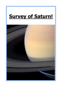 Survey of Saturn! - Winchester Science Centre