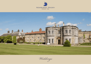 Wedding Brochure - Newburgh Priory