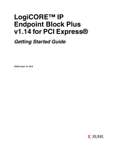Xilinx UG343 Endpoint Block Plus v1.14 for PCI Express