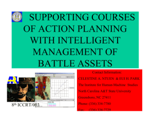 supporting courses of action planning with intelligent management