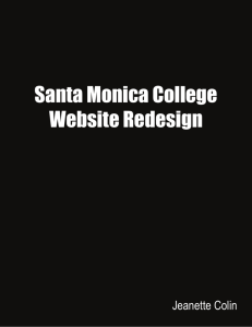 Santa Monica College Website Redesign
