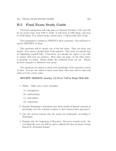 B.5 Final Exam Study Guide