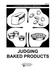 Judging Baked Products - Missouri 4-H
