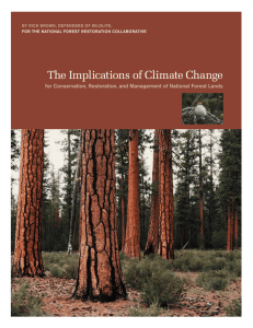 The Implications of Climate Change