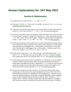 Answer Explanations for: SAT May 2012 Section 8