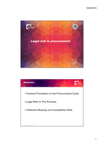 Legal risk in procurement