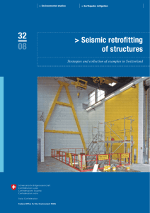 Seismic retrofitting of structures - Bundesamt für Umwelt