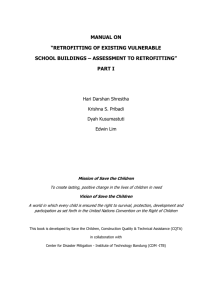Manual on ”Retrofitting of Existing Vulnerable