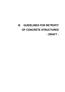 III. GUIDELINES FOR RETROFIT OF CONCRETE STRUCTURES