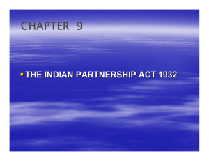 THE INDIAN PARTNERSHIP ACT 1932