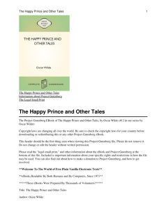 The Happy Prince and Other Tales