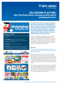 Delivering playtime: How The Entertainer teamed up with hybris and
