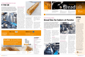 Bread line for bakers at Puratos IPPM