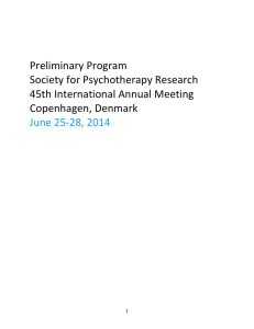 Preliminary Program SPR 2014 Copenhagen