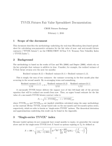 TYVIX Futures Fair Value Spreadsheet Documentation - CFE