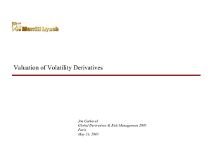 Valuation of Volatility Derivatives