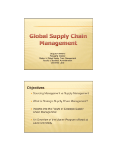 What is a supply chain?