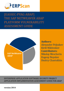 The SAP NetWeaver ABAP Platform Vulnerability