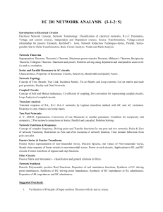 ec 201 network analysis (3-1-2: 5)