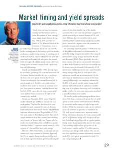 Market timing and yield spreads