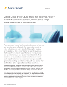 What Does the Future Hold for Internal Audit?