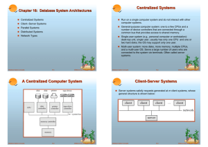 Centralized Systems