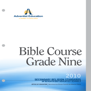 Grade 9 - Adventist Education