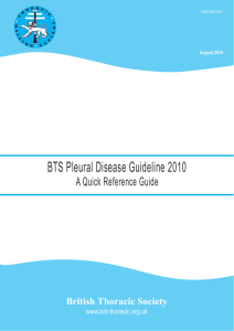 BTS Pleural Disease Guideline 2010