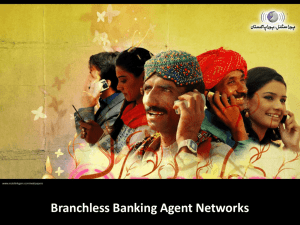 Branchless Banking Agent Networks