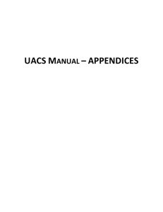 uacs manual – appendices