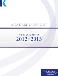 academic report - Kaplan University