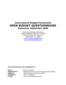 Questionnaire - International Budget Partnership