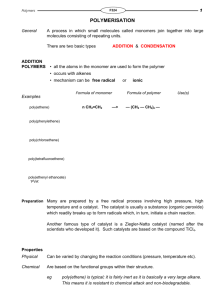 polymerisation
