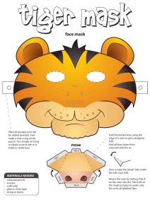 tiger facemask