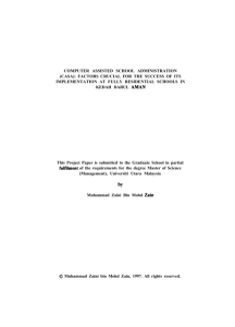 - UUM Electronic Theses and Dissertation