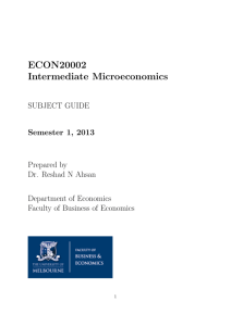 ECON20002 Intermediate Microeconomics