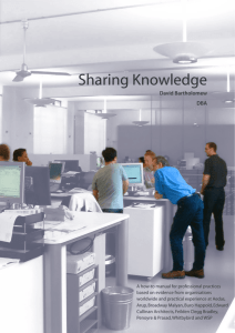Sharing Knowledge - Usable Buildings