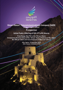 Omani Qatari Telecommunications Company SAOG