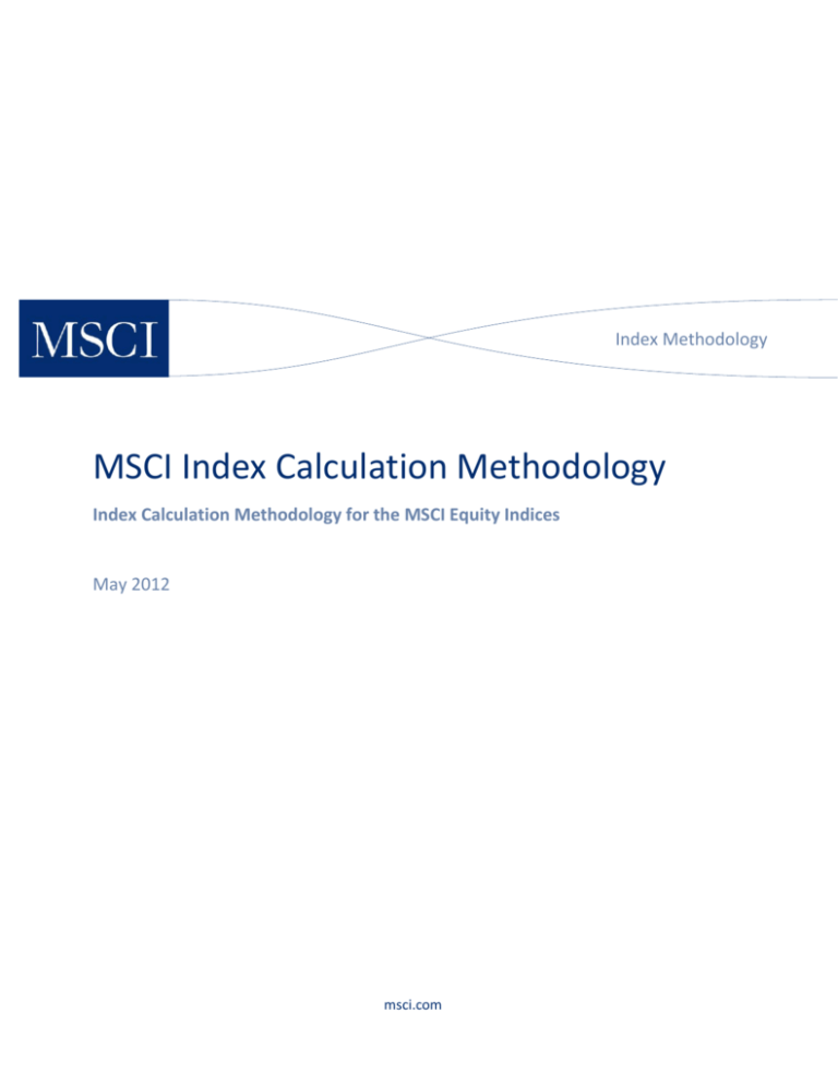 msci index methodology