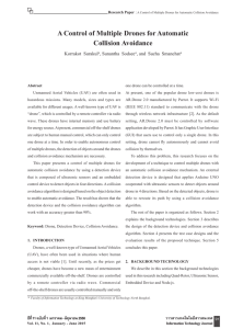 A Control of Multiple Drones for Automatic Collision Avoidance