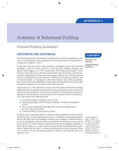 Academy of Behavioral Profiling