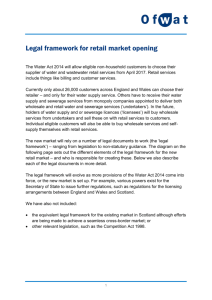 Legal framework for retail market opening