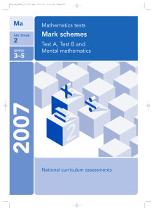Mark schemes - Satspapers.org.uk Free Past Sats papers