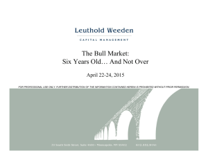 Leuthold Market Outlook: Tracing Out a Top?