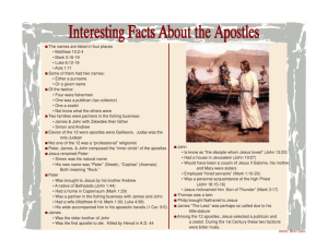 Interesting Facts about the Apostles