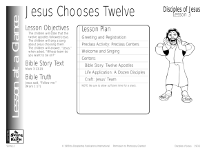 Jesus Chooses Twelve