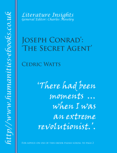 Joseph Conrad: The Secret Agent ISBN 978-1-84760-032-5