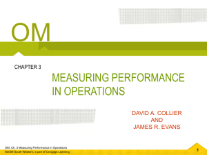 measuring performance in operations