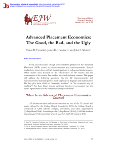 Advanced Placement Economics