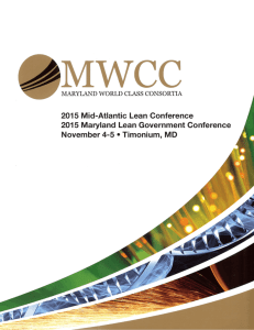 2015 Mid-Atlantic Lean Conference Speakers